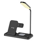 Snug Wireless 4-In-1 LED Lamp Charger 15W - Black (SNWI-LED4IN1-BK)