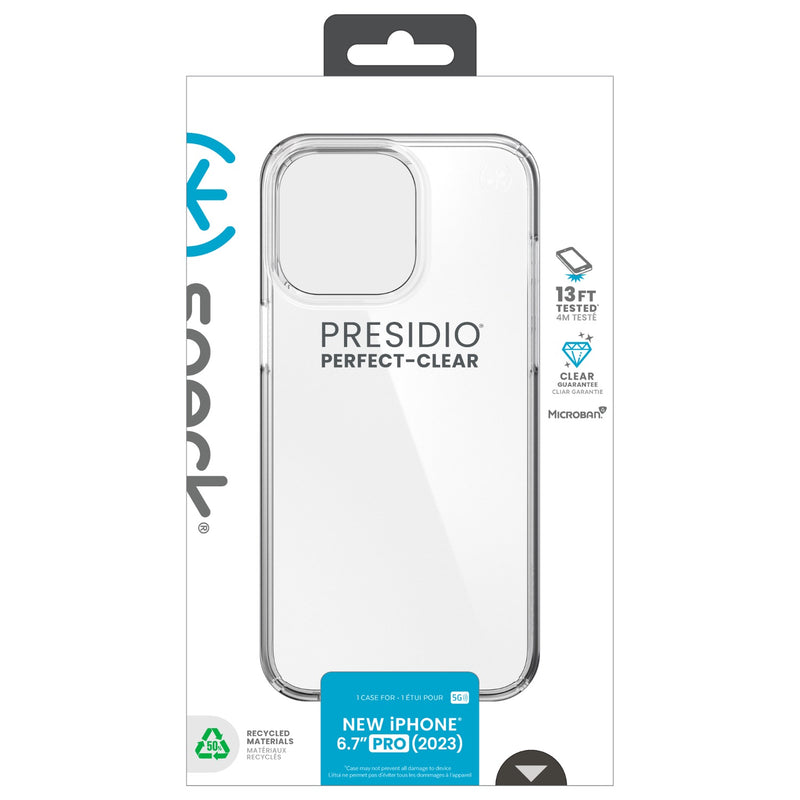 Speck Presidio Perfect-Clear Case Apple iPhone 15 Pro Max SPK15046