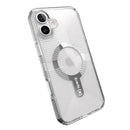 Speck Gemshell Grip MagSafe Case - Apple iPhone 16 Plus - Clear & Chrome (SPK150721-5085)