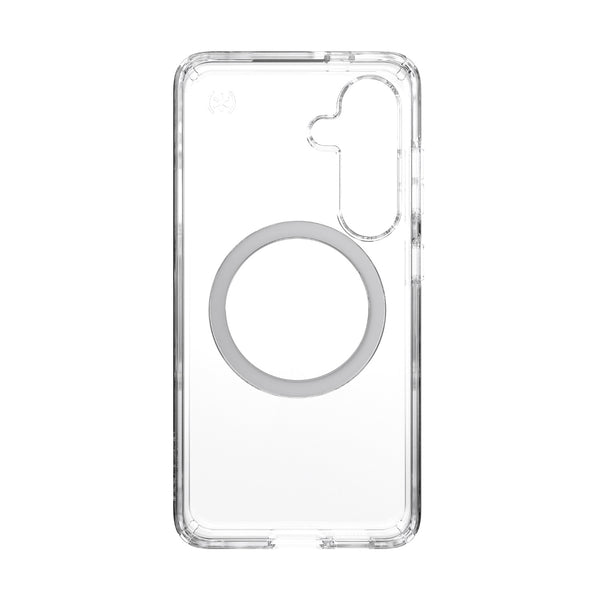 Speck Presidio Perfect Clear Magnet Case - Samsung Galaxy S25 - Clear & Chrome (SPK150873-3199)
