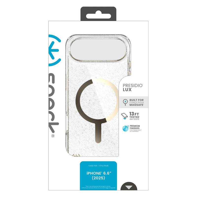 Speck Presidio Lux MagSafe Case - Apple iPhone Air - Gold Glitter (SPK150969-9221)
