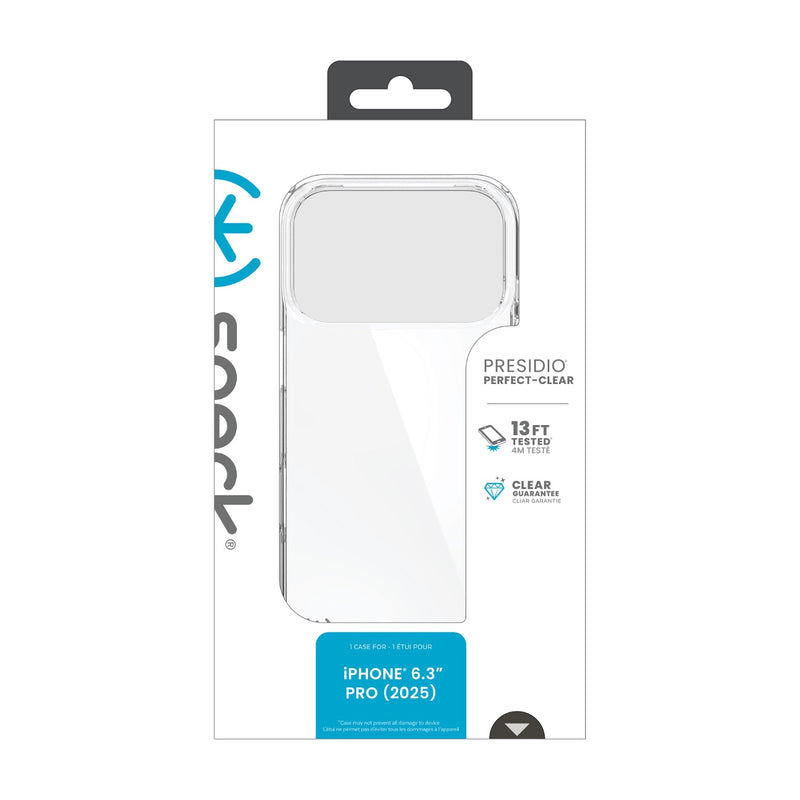 Speck Presidio Perfect Clear Case -  Apple iPhone 17 Pro - Clear (SPK150971-5085)