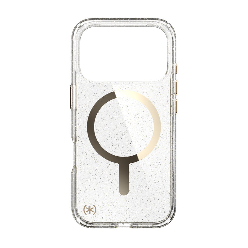 Speck Presidio Lux MagSafe Case - Apple iPhone 17 Pro - Gold Glitter (SPK150978-9221)