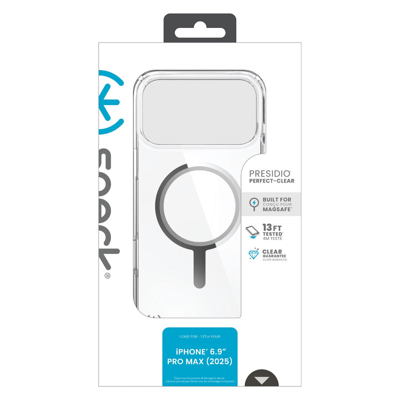 Speck Presidio Perfect Clear MagSafe Case - Apple iPhone 17 Pro Max - Clear (SPK150981-3240)