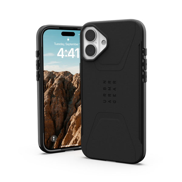 UAG Civilian Magsafe Case - Apple iPhone 16 Plus - Black (UAG-I16P-CMBK)