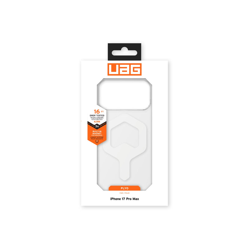 UAG Plyo Magsafe Case - Apple iPhone 17 Pro Max - Ice & White (UAG-I17PM-MPLYW)
