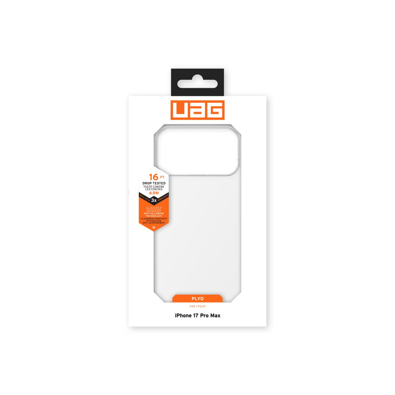 UAG Plyo Case - Apple iPhone 17 Pro Max - Ice (UAG-I17PM-PLYCL)