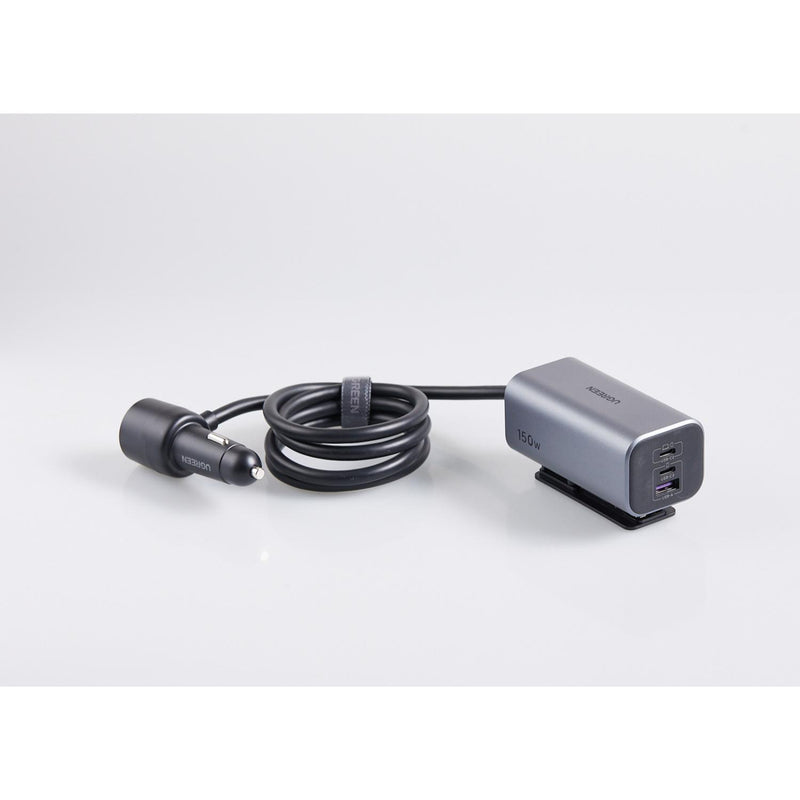 UGREEN GaN 4 Port Car Charger 150W - Grey & Black (UG-EC706-35571)