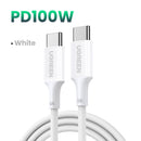UGREEN Type-C To Type-C Braided Cable 100W 2 Metre - White (UG-L502-35221)