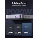 UGREEN Magnetic Wireless Power Bank With Kickstand 10000mAh - Grey (UG-PB206-15086)