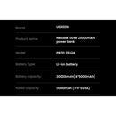 UGREEN Nexode Power Bank 20000mAh 130W - Grey (UG-PB721-35524B)