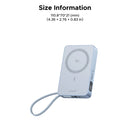 UGREEN Magnetic Wireless Power Bank With Built-in Cable 10000mAh - Blue (UG-PB773-65958B)