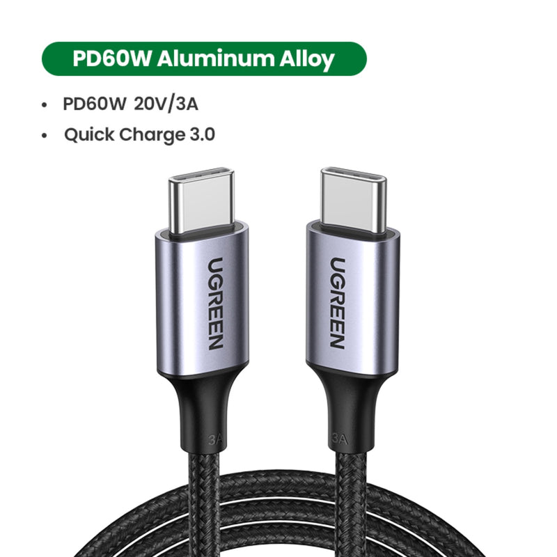 UGREEN Type-C To Type-C Cable 60W - 1 Metre (UG-US261-50150)
