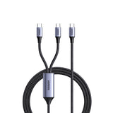 UGREEN Dual Type-C To Type-C Braided Cable 100W 1.5 Metre - Black (UG-US561-35087)