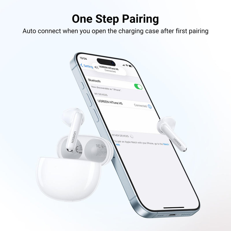 UGREEN HiTune H5 True Wireless Earbuds - White (UG-WS201-15612)