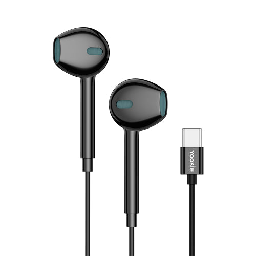 Yookie YTL-09 Wired Earphones Type-C - Black (YOOKIE-YTL09-B)