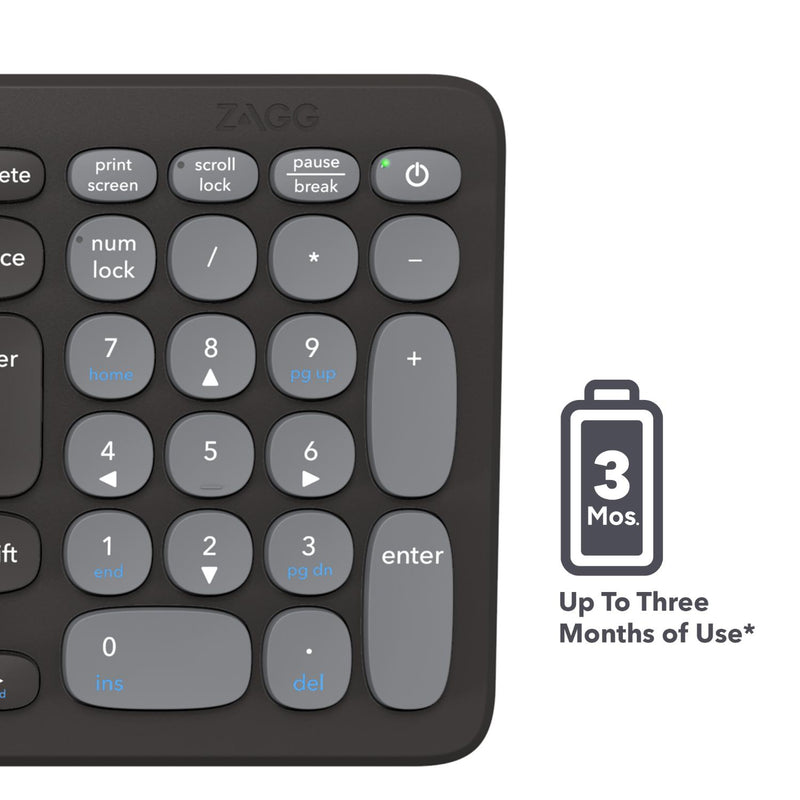 ZAGG Pro Wireless Keyboard 15-Inch - Grey (ZAGG-103211034)