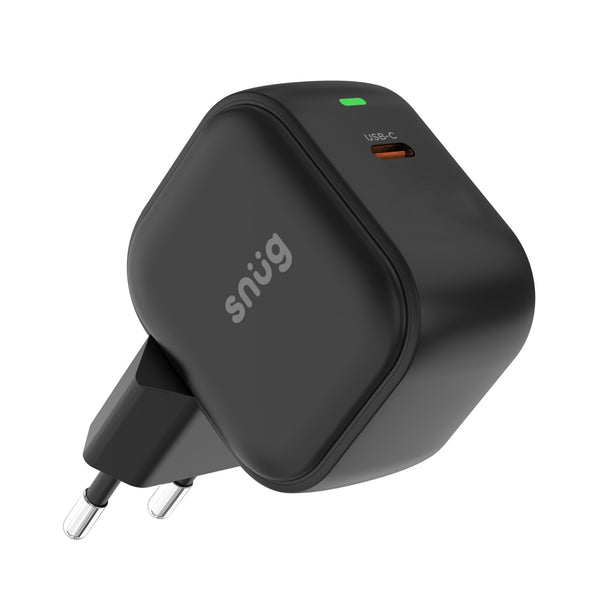 Snug 1 Port PD Wall Charger 25W - Black (SNP-TR-25BC1-B)