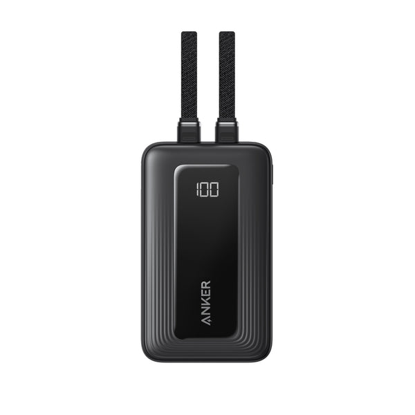 Anker Zolo Power Bank 20000mAh 45W With Dual Built-in USB-C Cables - Black (A110MH12)