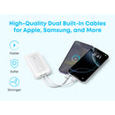 Anker Zolo Power Bank 10000mAh 35W With Dual Built-In USB-C Cables - White (A110LH22)