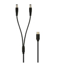 INTOUCH USB-C to Double Y DC Power Cable - Black (IT-CSC4518)