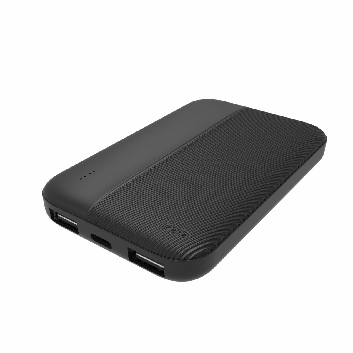 LOOP'D 5000mAh 4LED Indicator Powerbank - Black