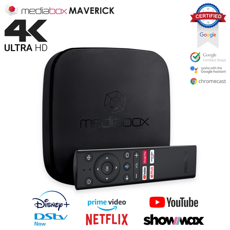 Mediabox Maverick TV Box 4K Media Player- (MBX-MAV-01)