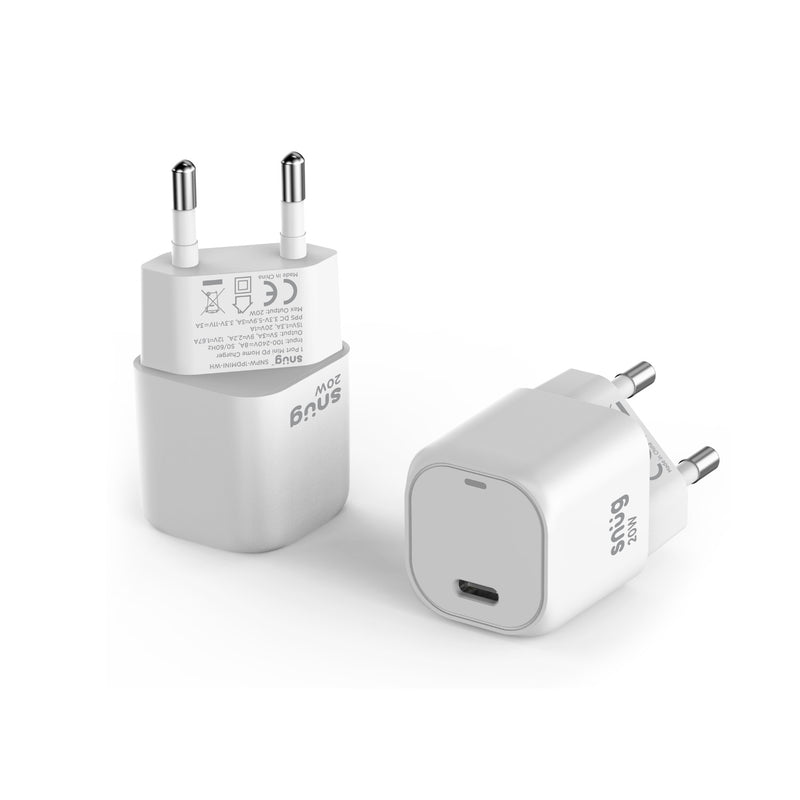 Snug 1 Port Mini PD Home Charger - 20W - 1PDMINI-WH