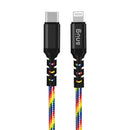 Snug Type-C To MFI Lightning Rainbow Cable  - 1.2 Meter - CABRB-MITY