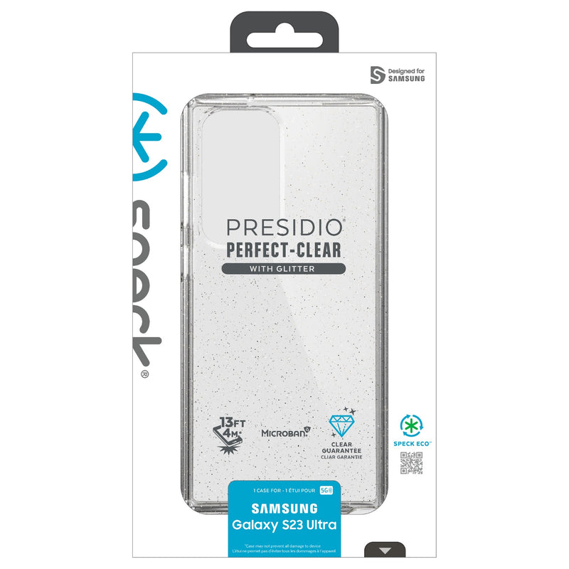 Speck Presidio Perfect Clear Glitter Case - Samsung Galaxy S23 Ultra