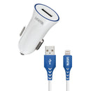 LOOP'D USB Port Car Charger With Lightning Cable - 10.5W